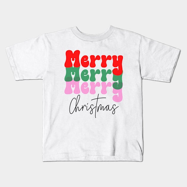 Merry Christmas Kids T-Shirt by Fashion planet